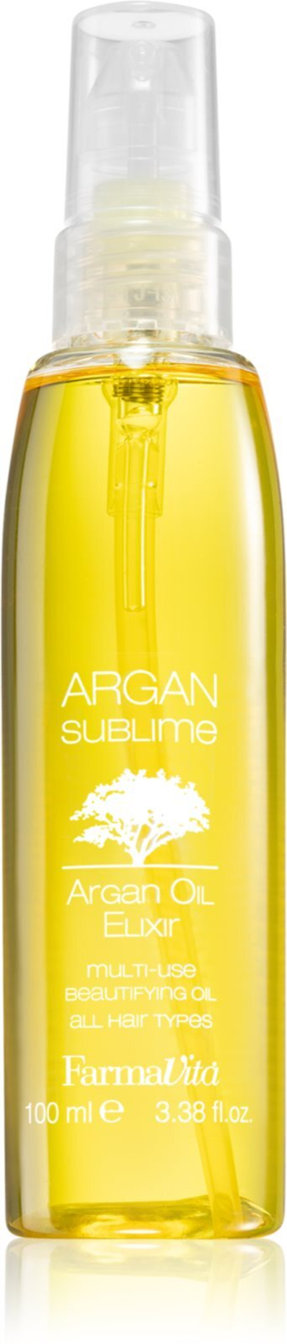FarmaVita Argan Sublime - масляный эликсир для блестящих и гладких волос /   100  ml  / GTIN 8022033004826