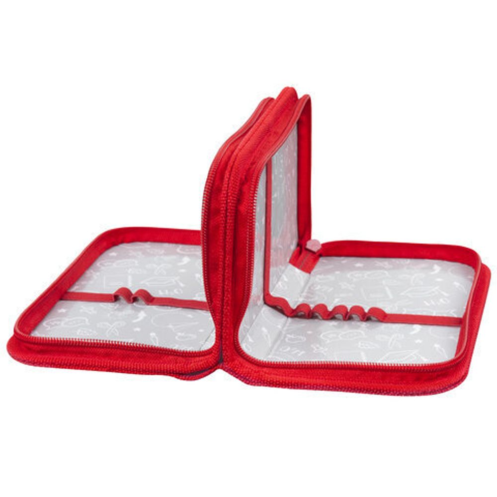 Пенал ПИФАГОР, 2 отделения, ламинированный картон, 19х11 см, "Cool wheels", 272248