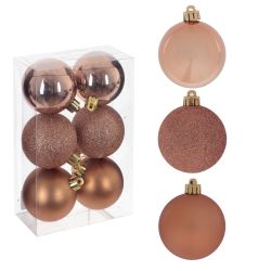 GAEM Набор из 6шт Украшение новогоднее "Шар", D 6 см, L17,5 W6 H11,5 см