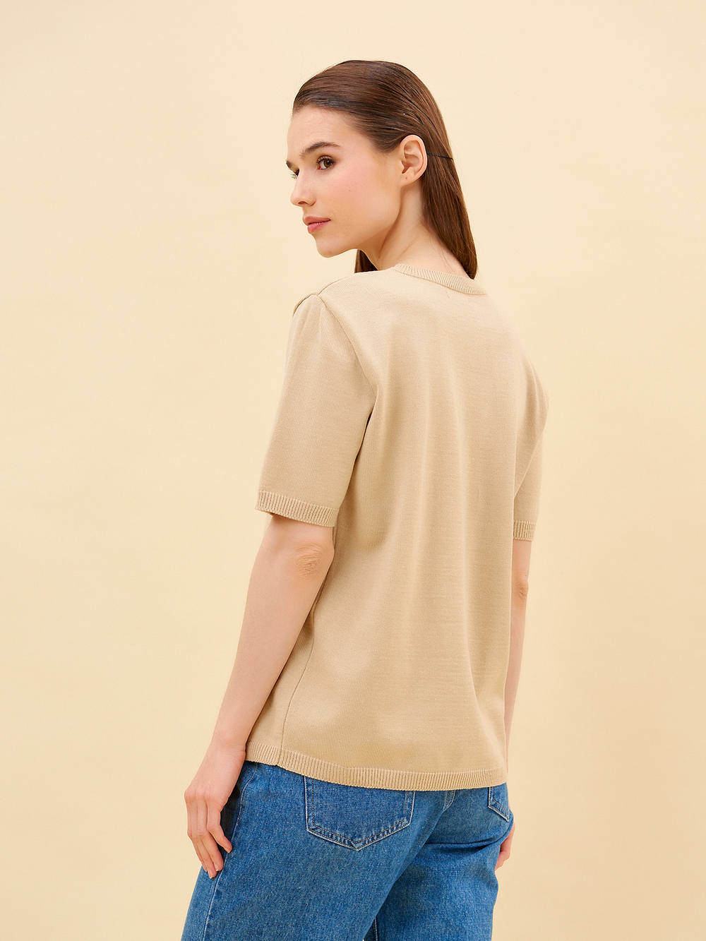 Топ Plain Beige