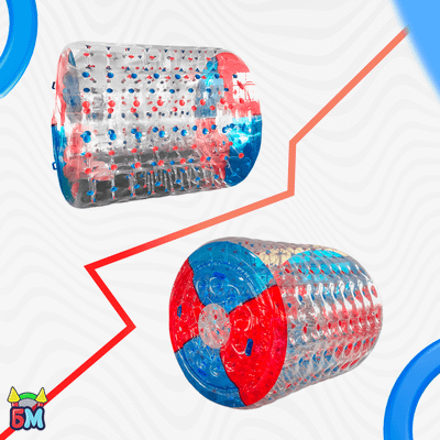 Аттракцион Водный роллер (Гидророллер) "Красно-синий" ПВХ, 2.4*2.2*2.2 м