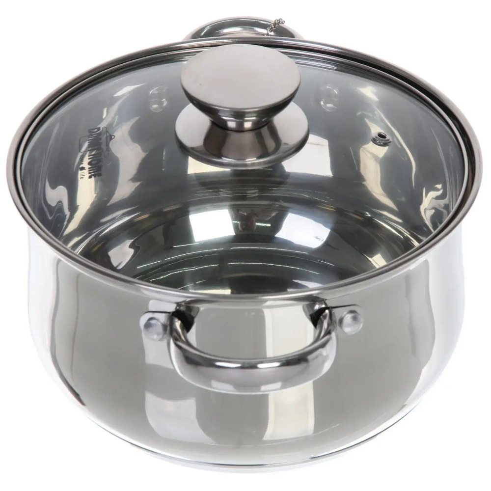 Набор посуды из нержавеющей стали EMMA 3 предмета (3 кастрюли 1,9л, 3,6л, 6,1л), DH12-3