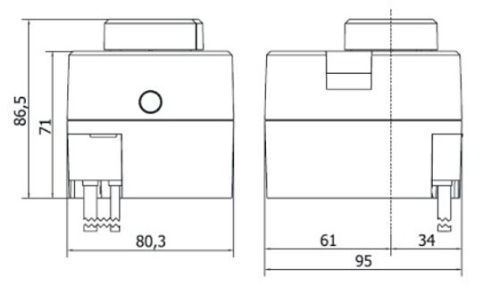 Электропривод Valtec поворотный со встроенным контроллером, 230 В (арт. VT.ACC10.0.0)