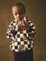 Толстовка с капюшоном для мальчика Next B72-462, Черный, Белый