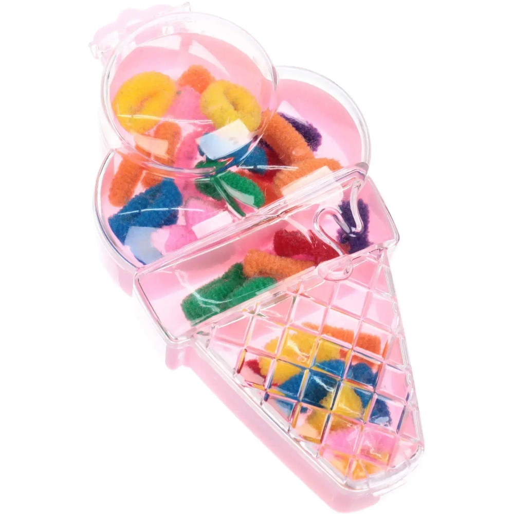 Резинка для волос 35шт «Loyal friend - Мороженое», 14*7см (пакет с подвесом)●