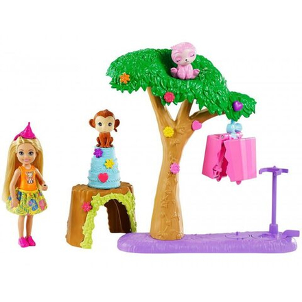 Chelsea The Lost Birthday - Набор День Рождения с куклой Челси-сюрпризом + Аксессуары GTM84