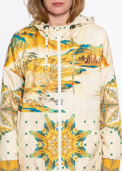 Куртка "Вода и Горы", по мотивам пейзажа китайского художника Гун Сианя