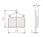 Комплект тормозных колодок CRG VEN04/VEN06 детских (и передних KZ) 2шт.