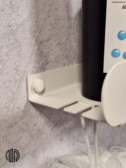 Полка для ванной комнаты, полка для кухни, полка для прихожей, MetaDec Arc белая 50см