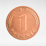 Germany, 1 Pfennig, 1950, (Hamburg Mint - "J"), VF