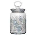 Банка с крышкой ЛИВС 860 мл 3 цв. (рис.41548)