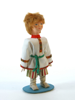 Кукла коллекционная деревенский Мальчик