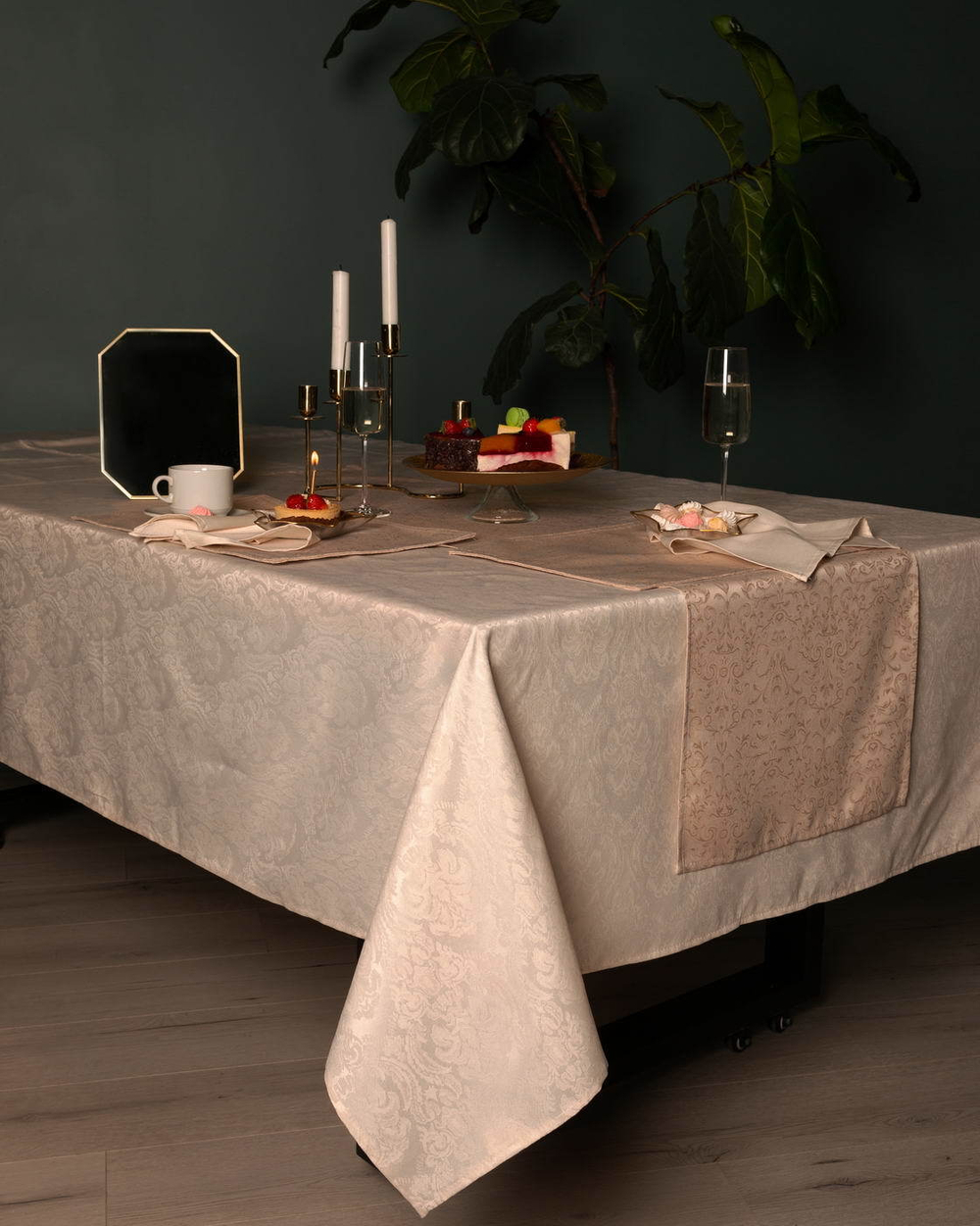 Скатерть 140х180 Sofi De MarkO Эллиада бежевая