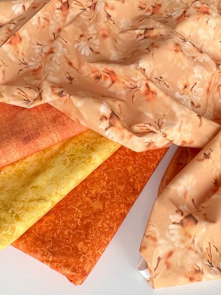 ЛЕПЕСТКИ, ПЕРСИКОВЫЙ ВУАЛЬ - 100% хлопок 5