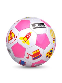 Мяч футбольный (розовый цвет)