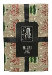 Новогодняя скатерть Merry Christmas,140х180 см., Kaemingk (668551/2)