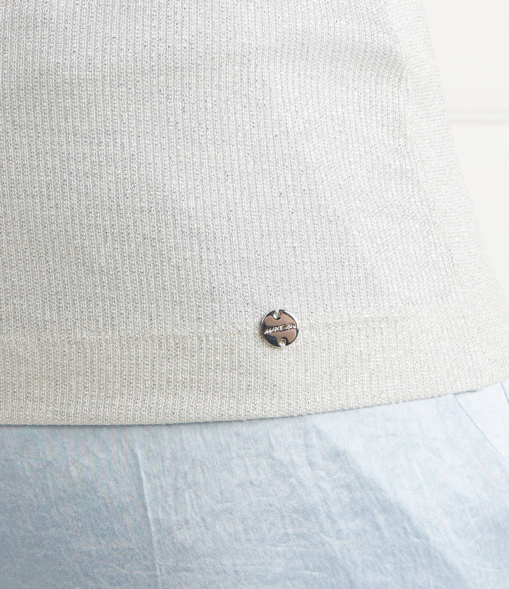 Топ Marc Cain - серебряный(WC 61.17 J37)