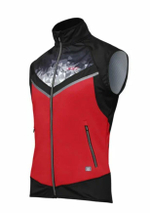 Жилет KV+ PREMIUM unisex black/red/white, 23V148.3