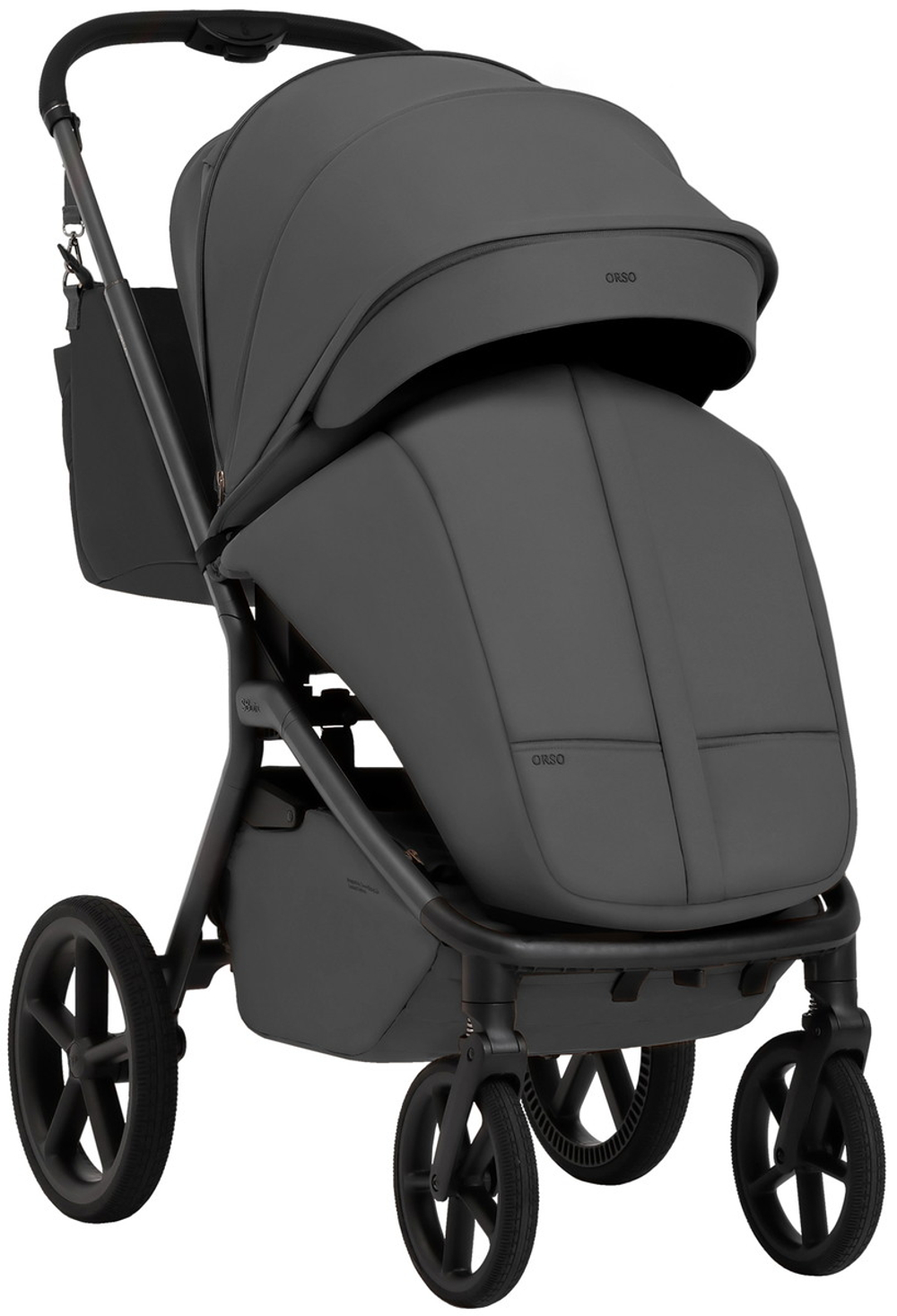 Коляска 4 в 1 Sweet Baby SBL Orso New + автокресло Elegante Plus с базой i-Size ISOFIX DK780 New Dark Grey