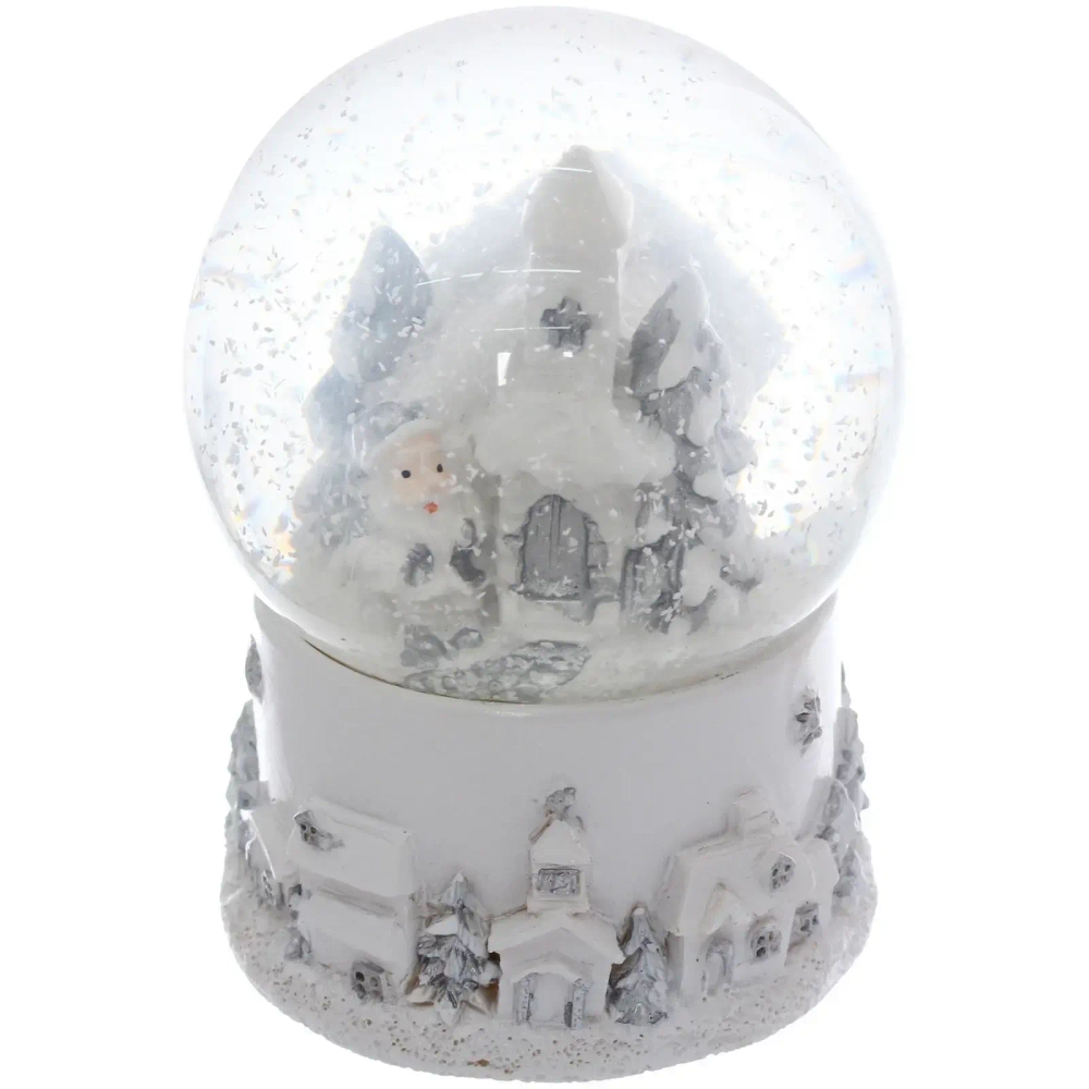 Сувенир Снежный шар «Новогодние пейзажи» 6.5*6.5*10 см (с подсветкой), микс