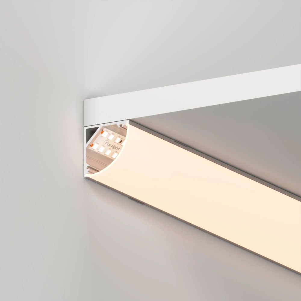 Профиль с экраном SL-KANT-H30-2000 ANOD+OPAL (Arlight, Алюминий) 036846