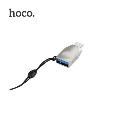 OTG адаптер Hoco UA9 Type-C, 011272 Серебристый