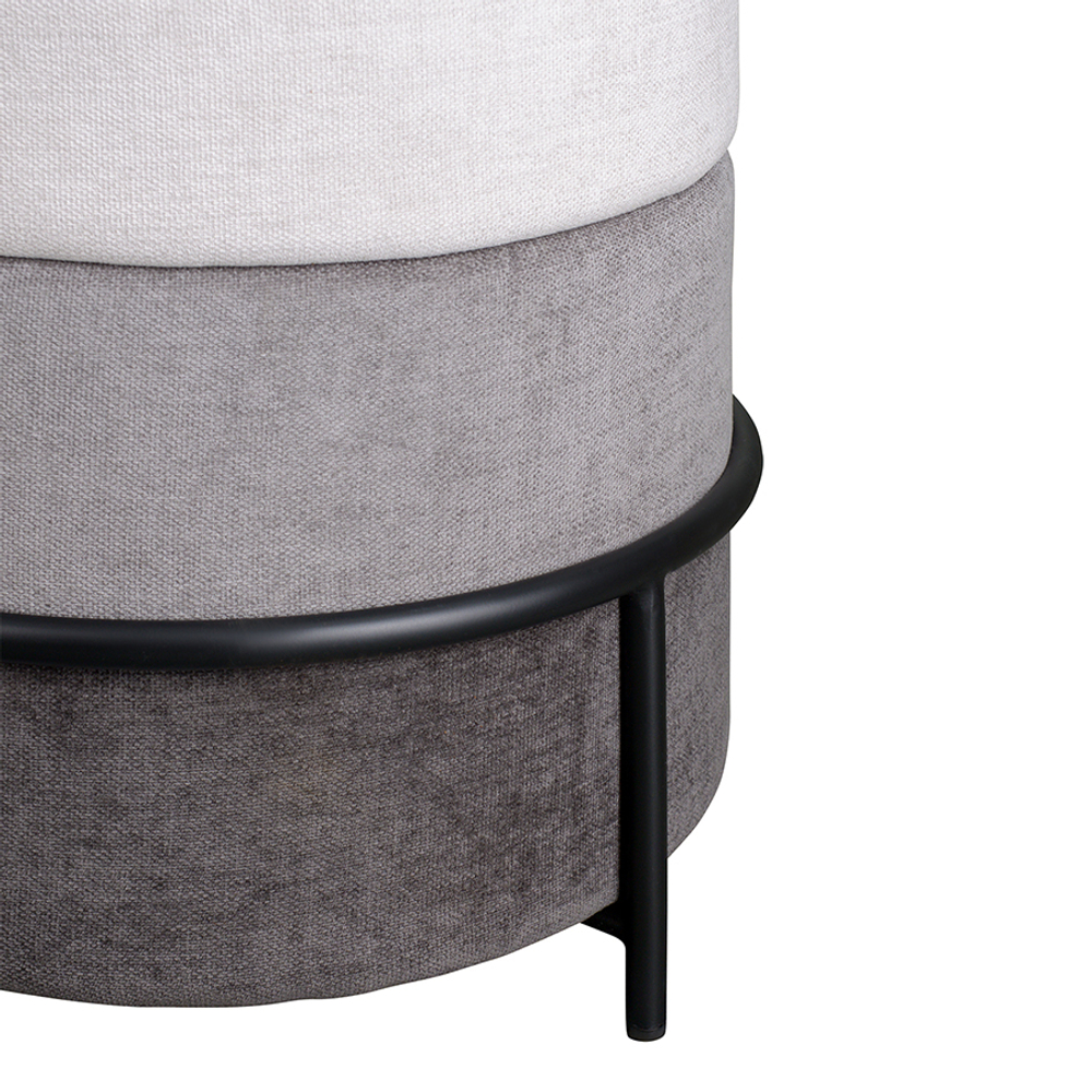 Пуф norunn, шенилл, дымчато-серый