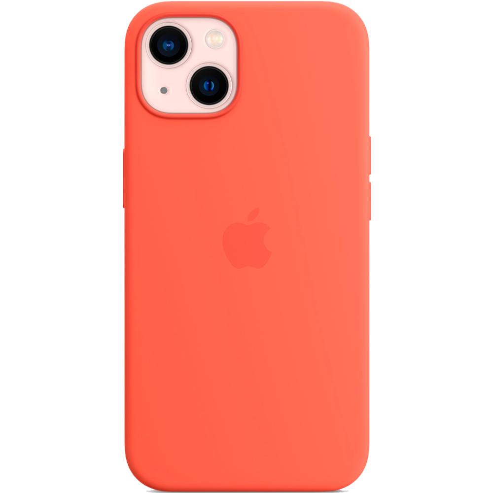 Силиконовый чехол с поддержкой MagSafe Apple Silicone Case для iPhone 13, Nectarine (Спелый нектарин)
