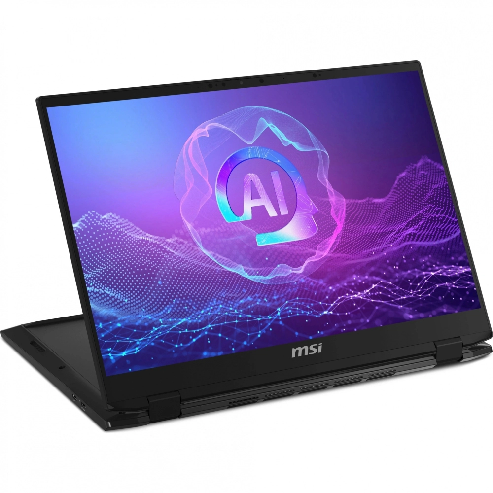 Ноутбук MSI Summit Pro 16 AI A2HVETG-085RU Core Ultra 7 255H 32Gb SSD1Tb NVIDIA GeForce RTX4050 6Gb 16" IPS Touch QHD+ (2560x1600) Windows 11 Pro black WiFi BT Cam (9S7-159631-085)