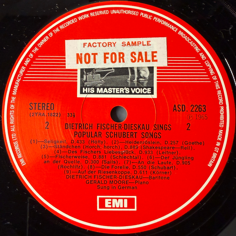 Шуберт - Популярные песни (Англия) Promo