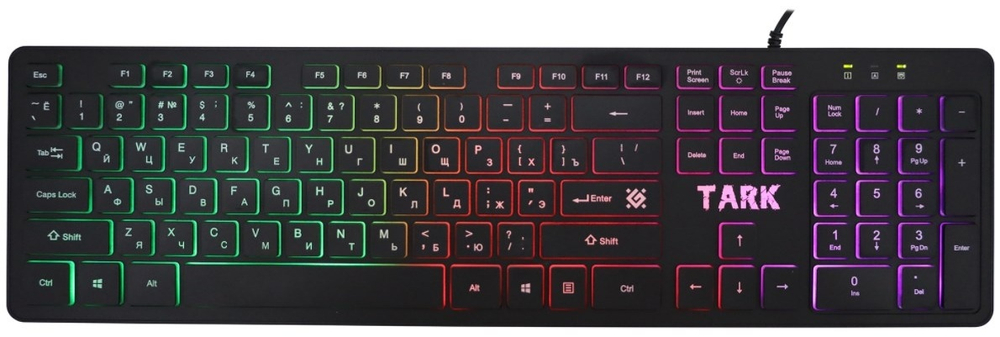 Клавиатура Defender TARK C-779 + мышь + коврик черный