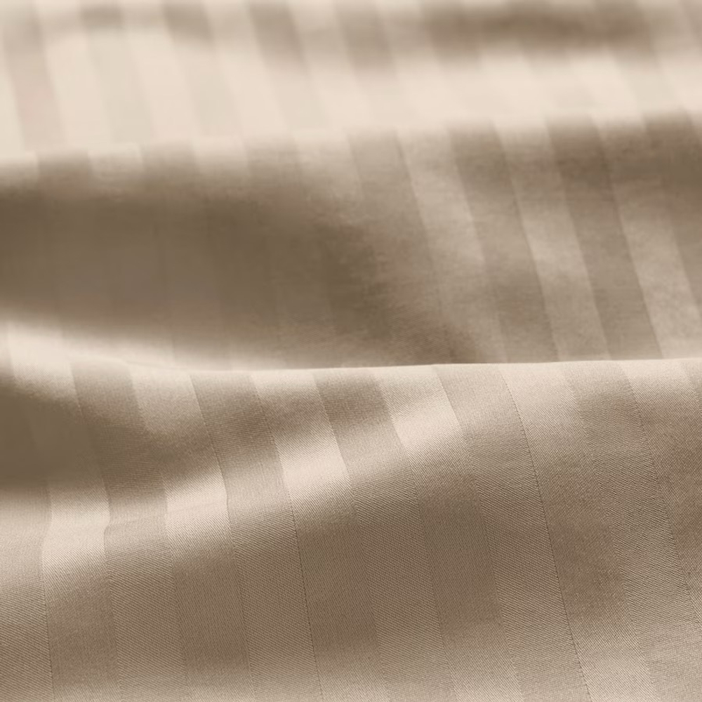 НАТТЖАСМИН NATTJASMIN Пододеяльник и 2 наволочки 200x200/50x60 см, бежевый