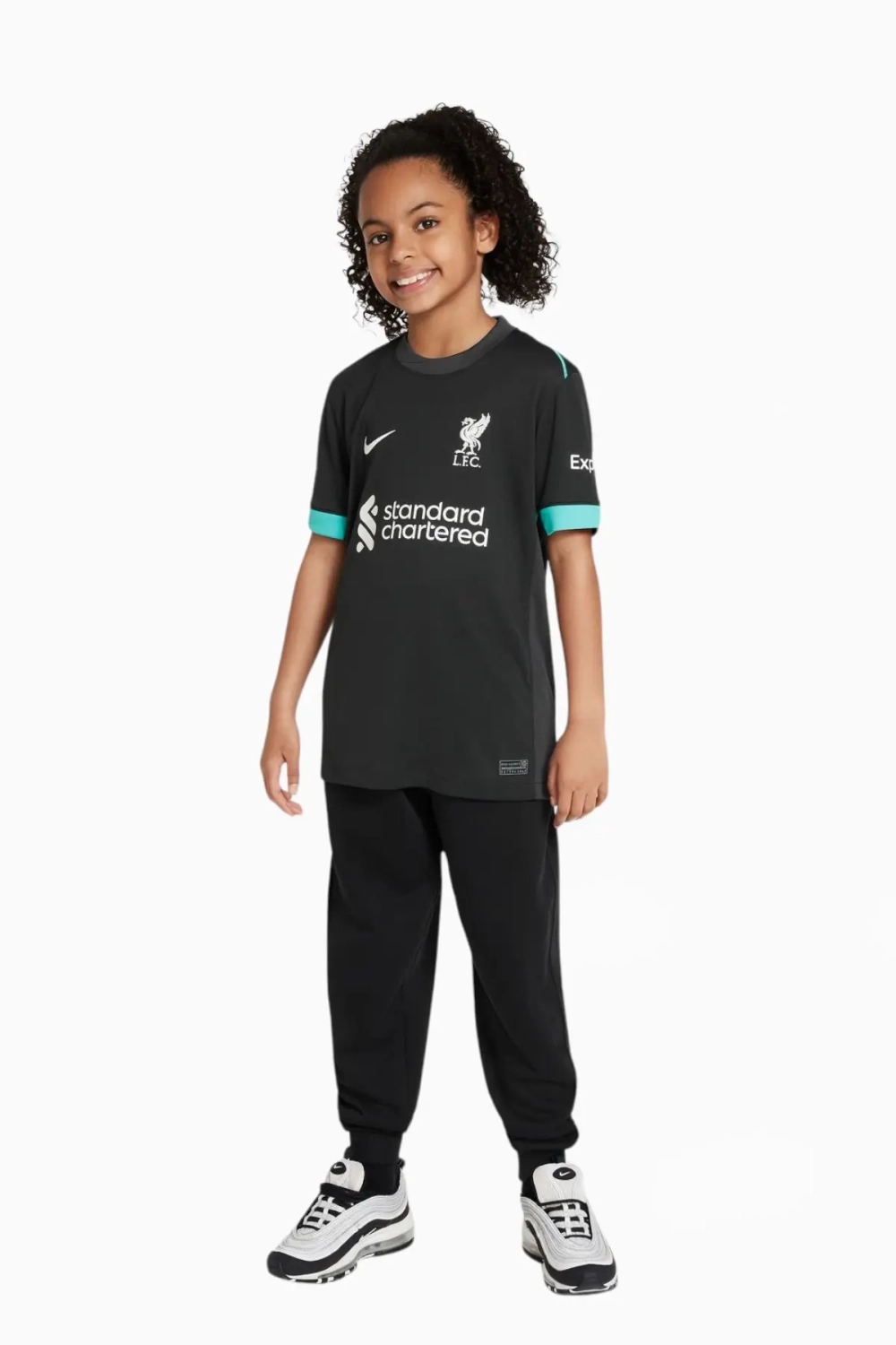 Футболка Nike Liverpool FC 24/25 Away Stadium Junior - черный