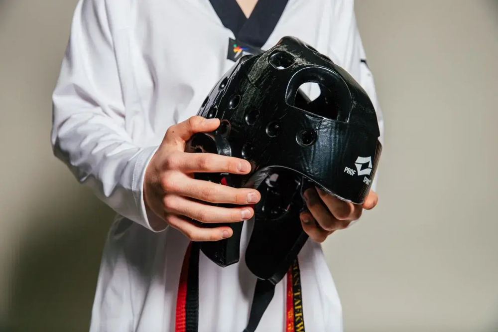 Шлем для тхэквондо ProfSport (усиленная защита) черный