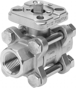 Шаровой кран Festo VZBA-3/8-GG-63-T-22-F0304-V4V4T Ру63 Ду10 (PN63 DN10)