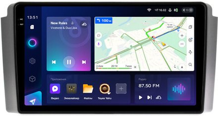 Магнитола для SsangYong Rexton 1 Y200 2002-2007 - Teyes CC3-2K монитор 9.5" 2K QLED на Android 10, ТОП процессор, CarPlay, 4G SIM-слот