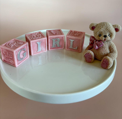 Фигурка из шок. глазури "Кубики розовые girl"