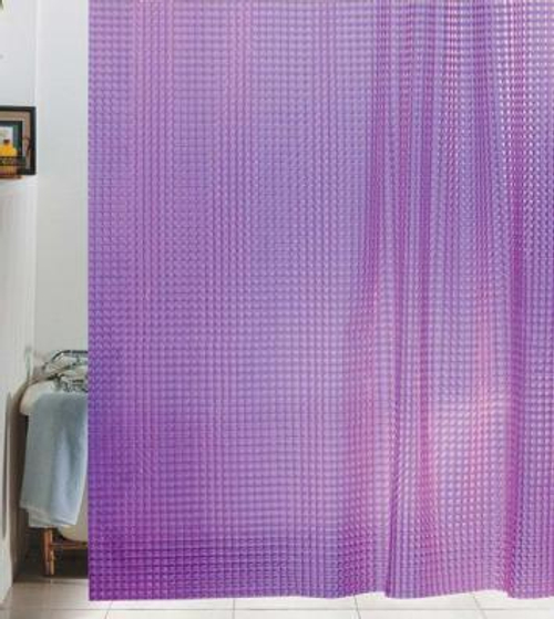 Штора для ванной 3D (180*180см) ФИОЛЕТОВЫЙ  САВОЛ