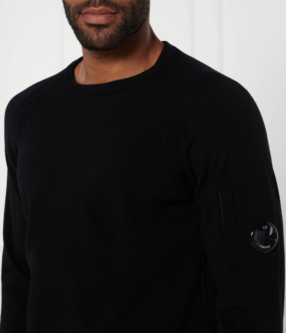 Хлопковый свитер C.P. Company - черный(17CMKN049A005528A)
