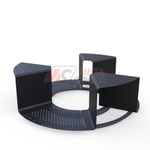 Приствольная решетка-лавка Синус