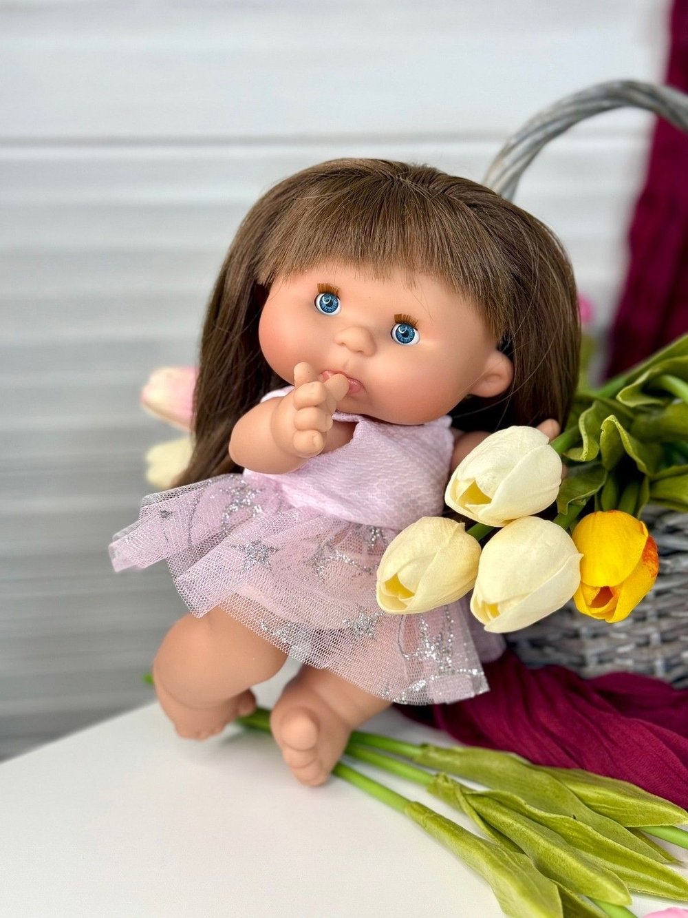 Пупс Nines 26см PEPOTE с закрывающими глазками (N804B5)