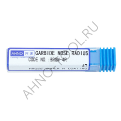 Фреза твердосплавная радиусная   4мм (L=50, l=10, хв=4) Z4 35° по стали, нерж., чугуну, с радиусной фаской BRGM-4R-D4.0R0.5 AHNO