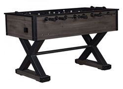 Игровой стол - футбол "Tournament" (142.5x78.2x88см, кубинский махагон)