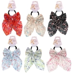 Резинка для волос «ПЕРСЕЯ», милые цветы, микс 6 цветов, d-5см/11*17см (подвес Кокетка Единорог)