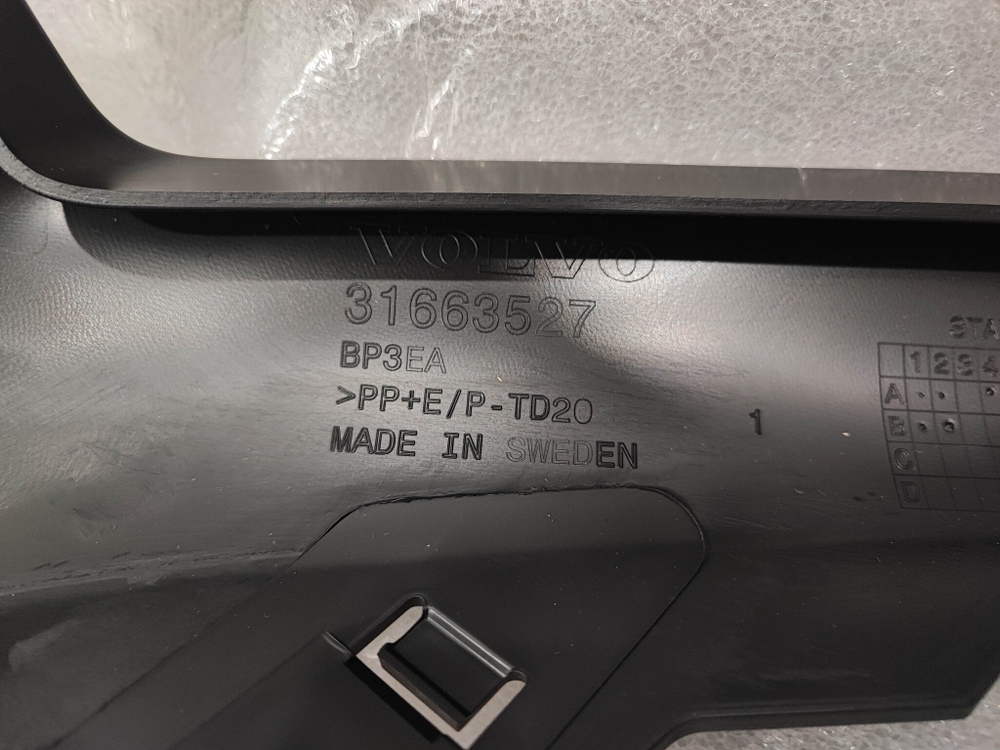 Юбка переднего бампера Volvo XC90 2 14-19 Новая Оригинал 31663527