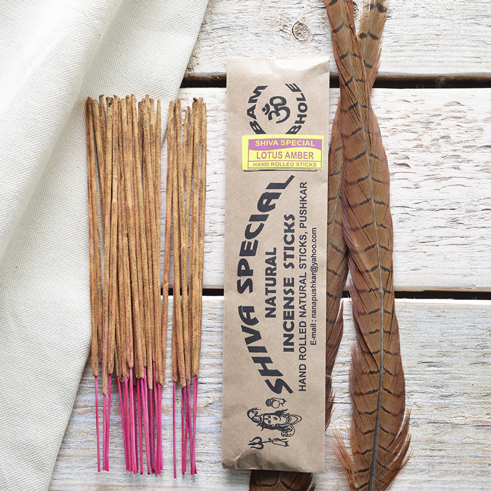 LOTUS AMBER индийские благовония-палочки (Shiva Special)