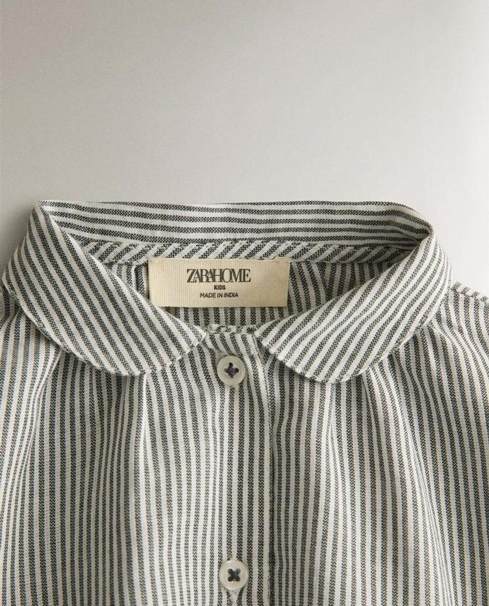 ZARA HOME ДЕТСКАЯ РУБАШКА В ПОЛОСКУ, СИНИЙ