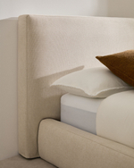 Кровать Blok бежевая со съемными чехлами под матрас 180 х 200 см