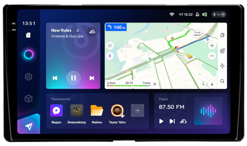 Магнитола для Toyota Sienna 3 2014-2020 - Teyes CC3-2K QLed Android 10, ТОП процессор, SIM-слот, CarPlay