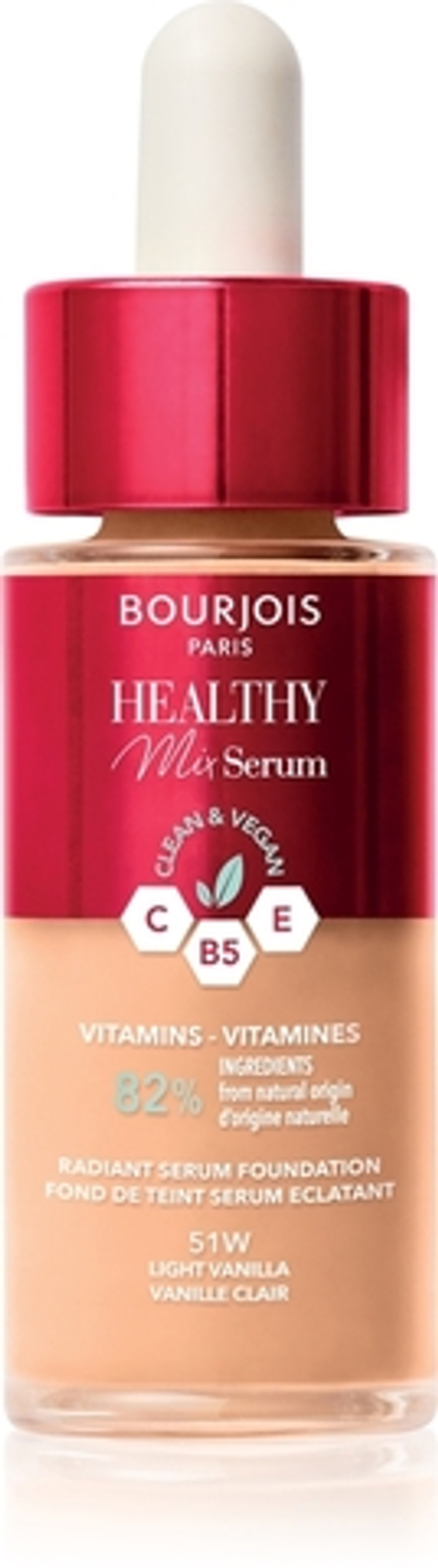 Bourjois Healthy Mix - Легкая тональная основа для естественного вида, 30 ml